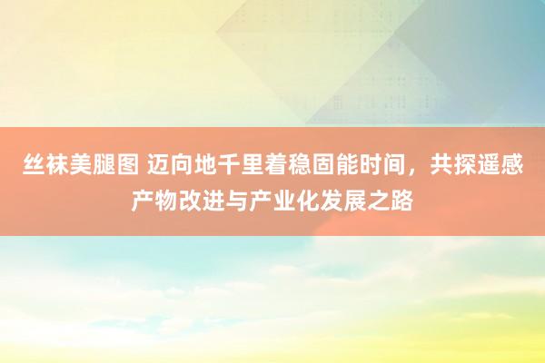 丝袜美腿图 迈向地千里着稳固能时间，共探遥感产物改进与产业化发展之路