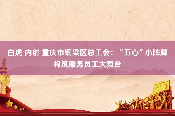 白虎 内射 重庆市铜梁区总工会：“五心”小阵脚构筑服务员工大舞台